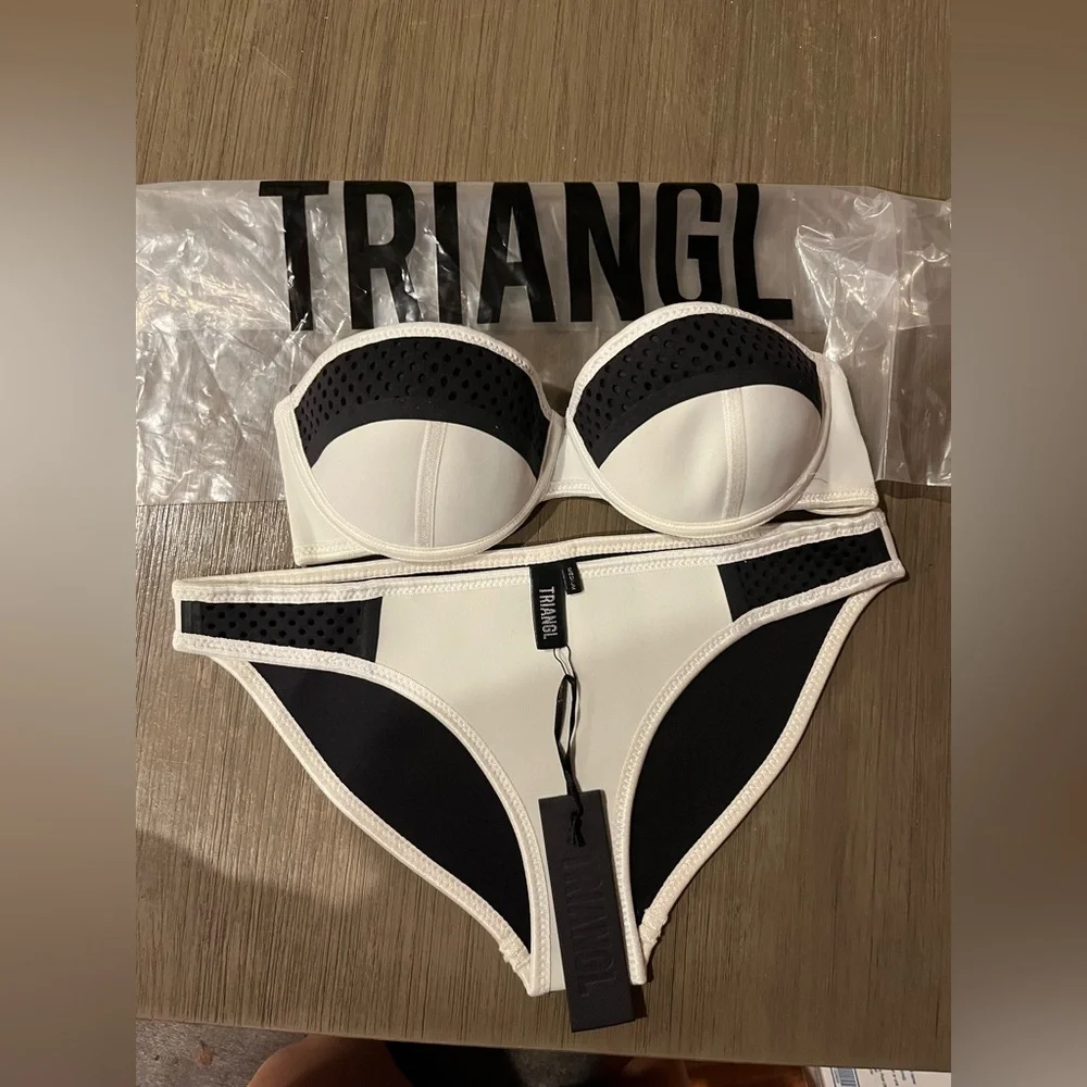 Triangl white bikini set Size M